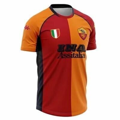 Tailandia Camiseta AS Roma 1st Retro 2001 2002